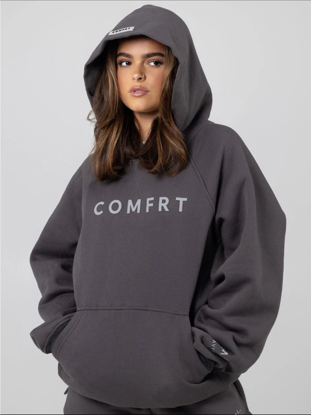 COMFRT Women's Oversized Hoodie in Charcoal